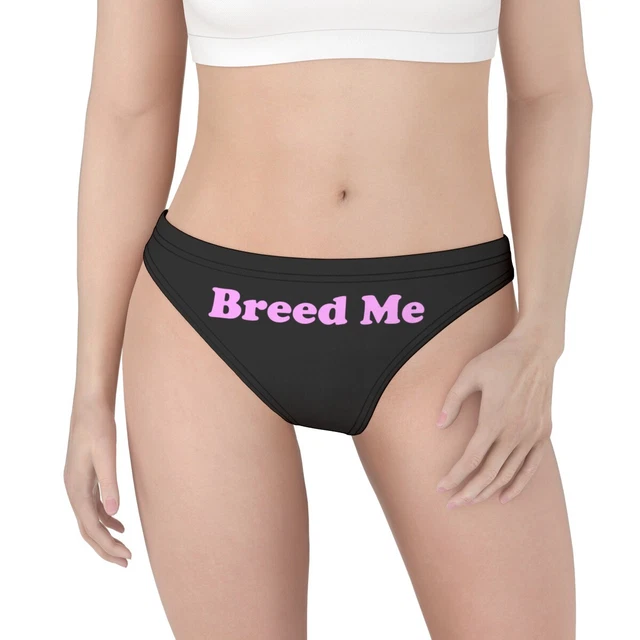 BREED ME WOMEN'S Sexy Slutty Kinky Black Pink Thong Panties Lingerie S-5XL  $19.99 - PicClick