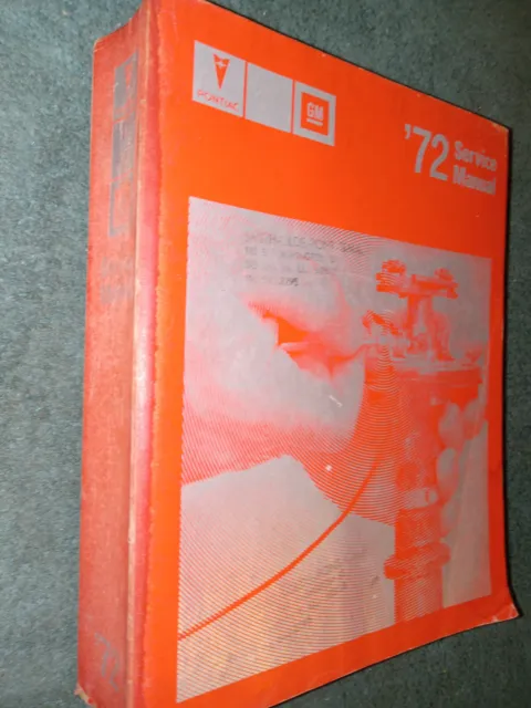 1972 Pontiac / Trans Am / Firebird / Gto+ Shop Manual / Original Service Book