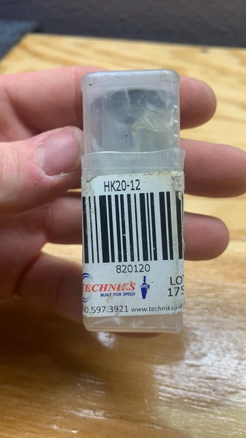 12mm x 20  O.D. YG1 Hydraulic Chuck Collet (Reduction Sleeve HK20-12 20-12
