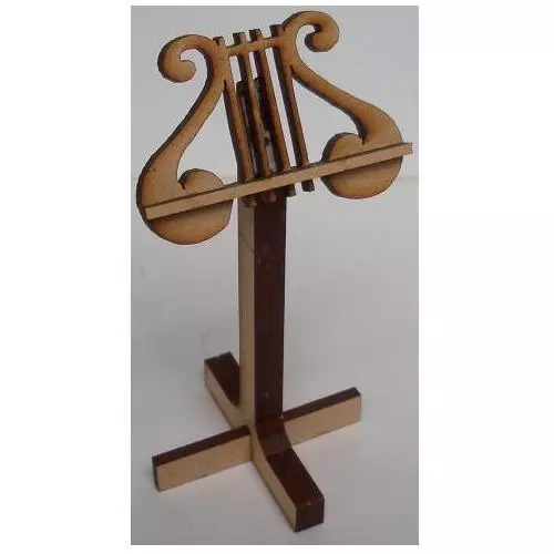 1:12 Scale Music Stand Kit - Fancy