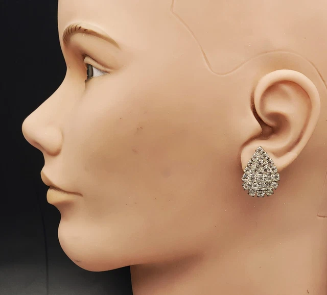 Boucles D'oreilles Art Déco CLIP on NON Percée Clip à Vis