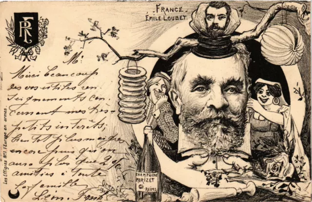 PC CPA JUDAICA, FRANCE, ÉMILE LOUBET, Vintage Postcard (b20145)