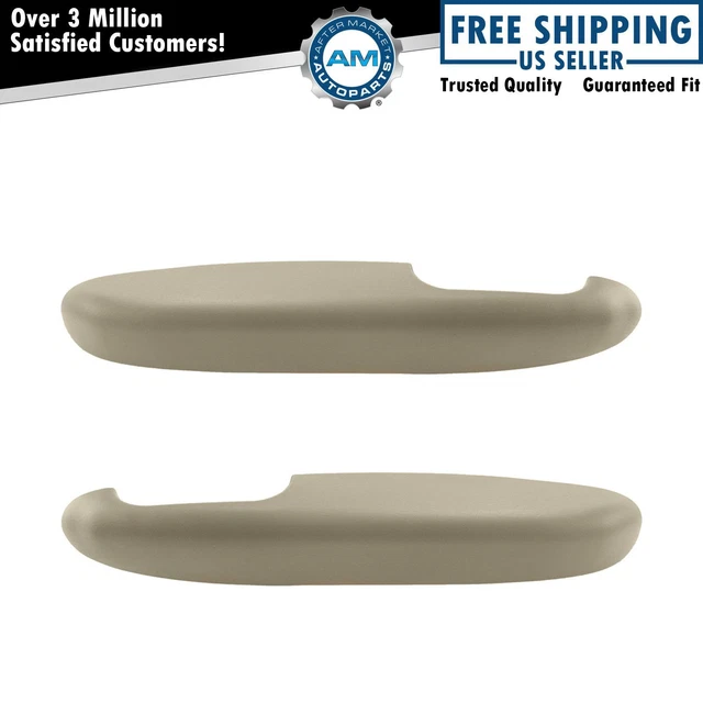 Door Armrest Tan Front Driver & Passenger Pair for Chevy GMC Pickup Truck SUV