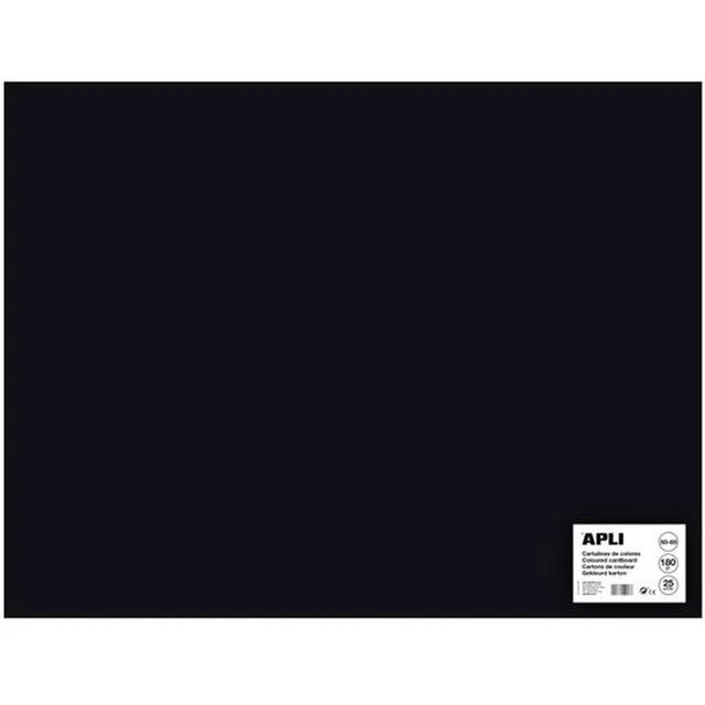 Cartulinas Apli 14279 Negro 50 x 65 cm 25 Unidades