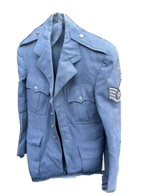 VINTAGE US AIR Force USAF Blue Wool Uniform Vietnam War Era Officers ...
