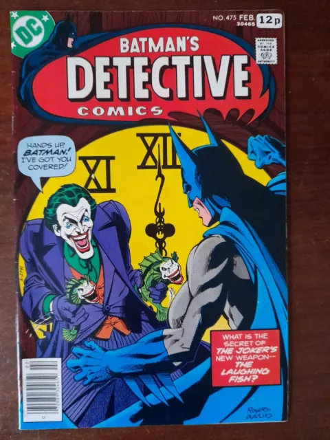 Detective Comics #475 Feb 1978 Classic Joker story titled "The Laughing Fish"