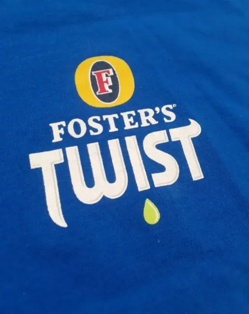 Mens Vintage Fosters Beer Tshirt Size XL Size Lager Promotional Top
