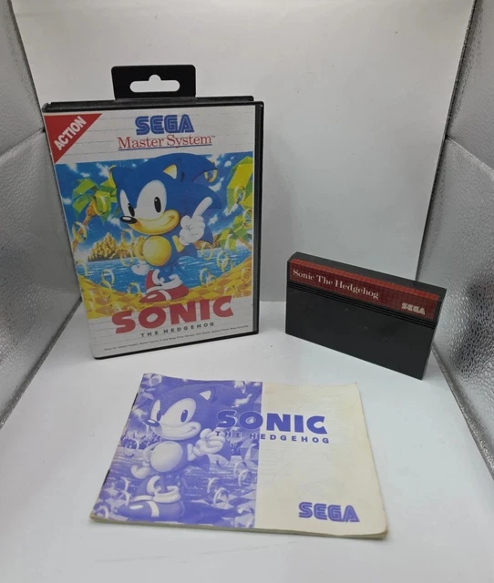 SONIC THE HEDGEHOG Sega Master System Complete Boxed VGC PAL Tested £17 ...