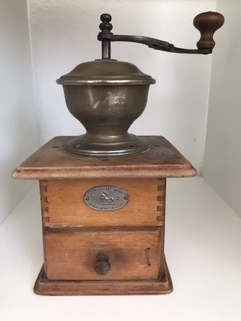 Zassenhaus Kaffeemühle Handmühle Mokkamühle Alte Antike Holzmühle Sammlerstück