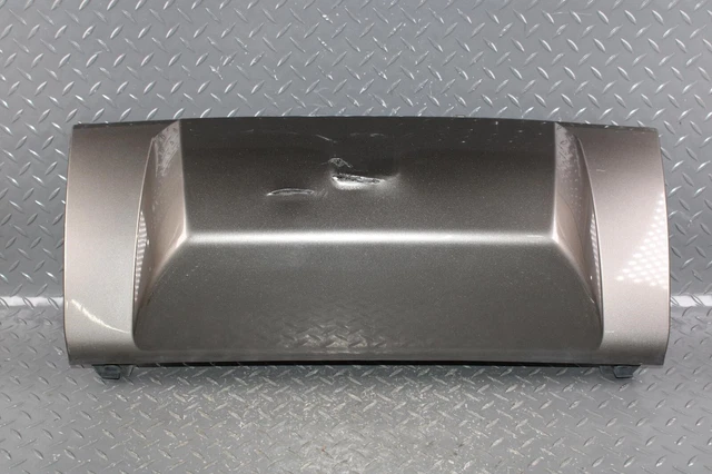 07-14 GM SUV *DMG* Metallic Grey Steel Silver Rear Tow Hitch Bumper Cover OEM
