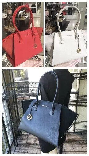 Michael Kors Extra-Large XL Leather Tote Shoulder Bag Handbag Purse Lady Satchel