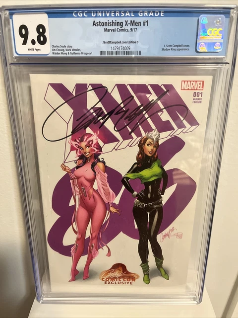 Astonishing X-Men 1 J. Scott Campbell Variant D SDCC CGC 9.8