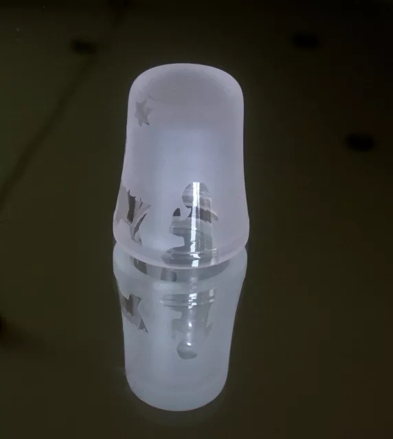Thimble - Glass - Nativity Scene - Joseph and Mary with Baby Jesus in the Manger