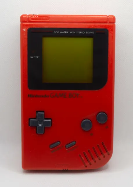 Nintendo Game Boy Console Portable - Rouge coque originale entièrement restaurée