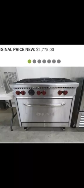 Vulcan Natural Gas 6 Burner 36" Range with Standard Oven - 198,000 BTU