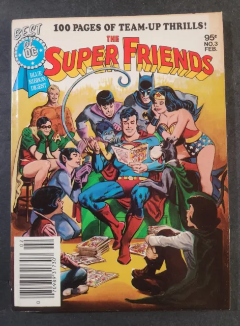 BEST OF DC BLUE RIBBON DIGEST #3 THE SUPER FRIENDS 100 PAGES 1st ED 1980 NM!