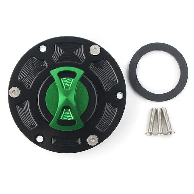 Tappo Serbatoio Moto Con Serratura – Antifurto In Metallo Per Kawasaki Ninja ZX-7R, KLE400 E Altri