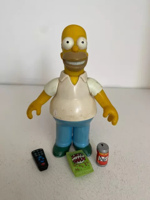 Playmates Interactive The Simpsons Series 1 Homer Simpson Action Figure Wos