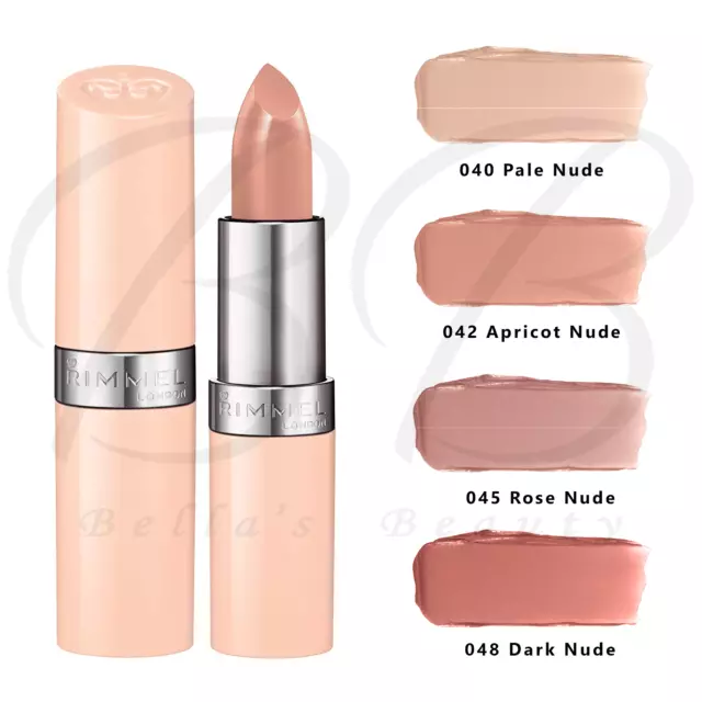 RIMMEL Lasting Finish Lipstick Smooth+Creamy, Nude Collection by Kate Moss *NEW*