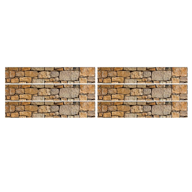 6 Pcs Stair Riser Decals Home Stairs Stone Sticker Stickers