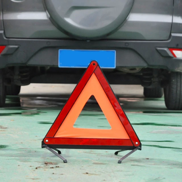 Avviso di guasto pieghevole auto per segnale riflettente furgone triangolo emergenza