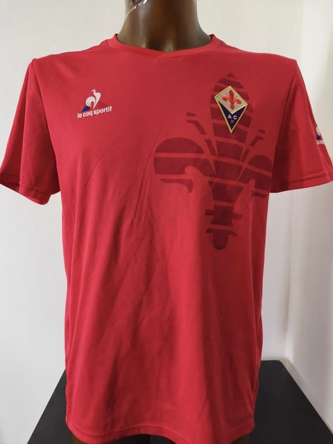 Maillot Le Coq Sportif Fiorentina – Modèle Junior, Couleur Violet, Manches Courtes, Neuf Avec étiquettes