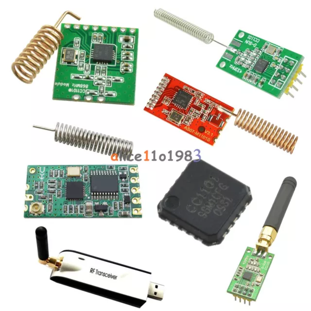 CC1101 433M/868MHZ USB Wireless RF Transceiver Module/IC Transmission Antenna