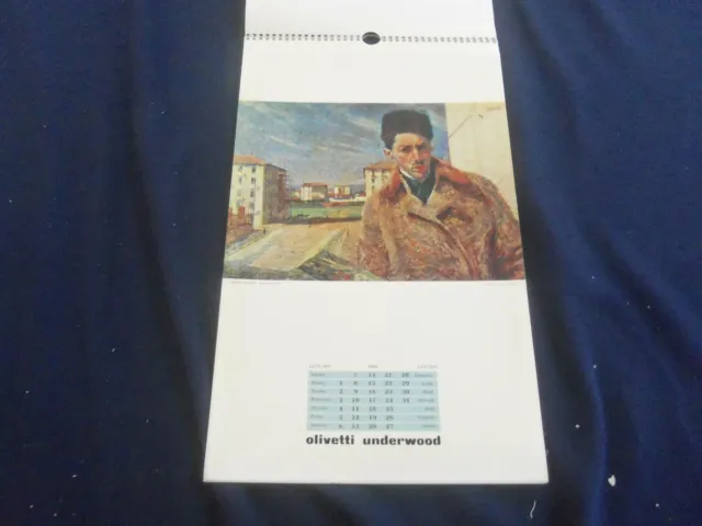 1968 Boccioni - Olivetti Underwood Calendar - Great Paintings - St 2648N 2