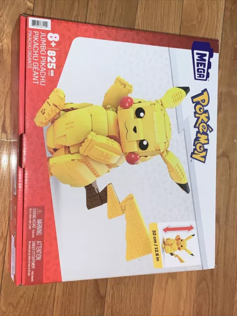 FVK81 Mega Bloks Pokemon Construx Jumbo Pikachu Building Set