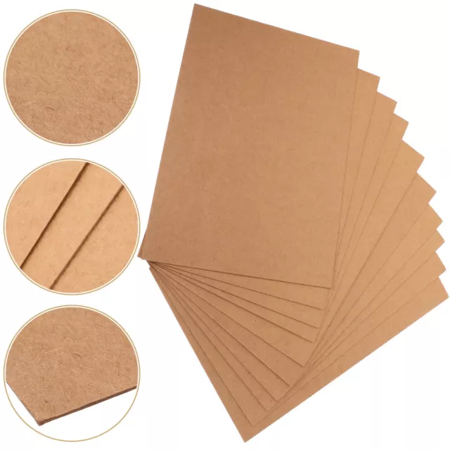Álbum en blanco de estudiante de 10 hojas de papel plegable artesanal de cartón