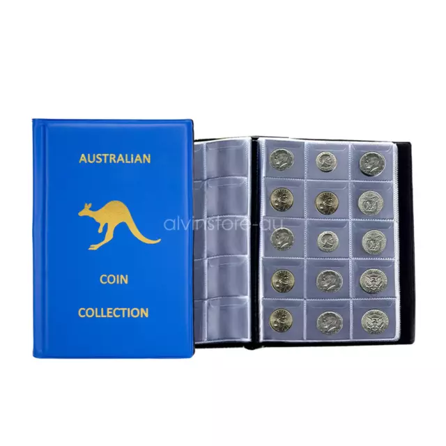 240 Coins Australian Coin Holder Album Storage Book Collection Folder Organizer