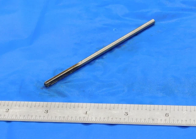 5/32" O.D. HSS CHUCKING REAMER 5/32 SHANK 6 FLUTE .15625 5/32 .1563 .0000 4 mm