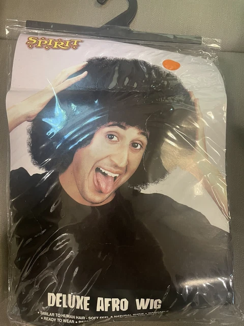 mens  deluxe costume wig afro Black Spirit Halloween wig With elastic lining
