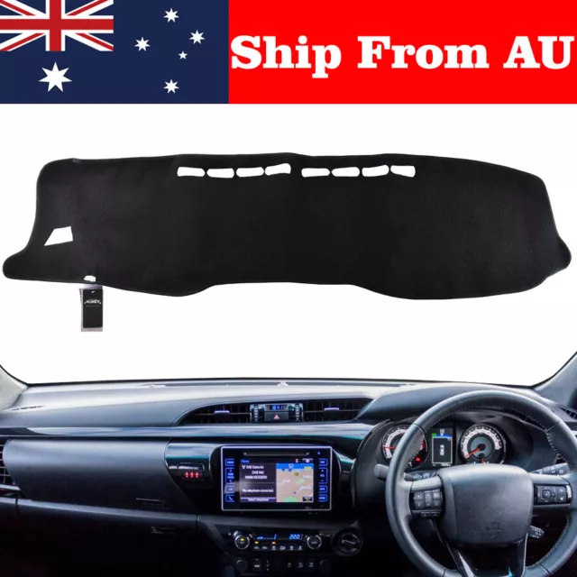 Dashmat For Toyota Hilux SR5 SR Workmate GUN126R Rugged 2016-2020 Dash Mat Black