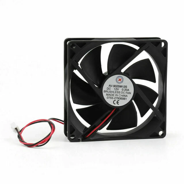 DC Brushless Cooling Fan 12V 0.2A 9025S 90x90x25mm 2 Pin CPU Computer Fan AUS 2