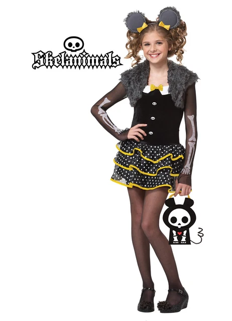 Skelanimals Girl's Matt The Mouse Halloween Costume - Size Medium