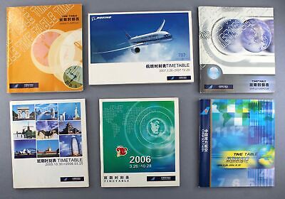 China Southern Airline Timetables X 6 - 2004 2004/05 2005 2005/06 2006 2007