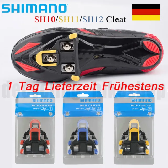 Shimano SM-SH10 SH11 SH12 SPD-SL Rennrad Cleats Fahrradpedale Klemmschuhe 0/2/6°