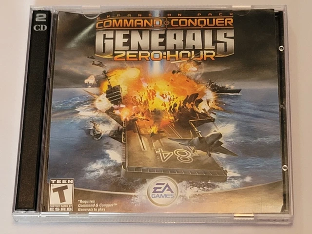 COMMAND & CONQUER: Generals - Zero Hour (PC, 2003) 2 disques Complet ...