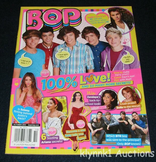 BOP Magazine October 2012 One Direction Justin Bieber Selena Harry Niall Zayne
