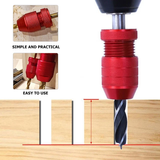 2 Pcs Drill Bit Collar Drill Stopper Step Drill Bit Metal 5