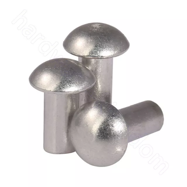 Round Head Rivets Aluminum Solid Rivet M3 M4 M5 M6 Hardware & Fasteners 10-500x