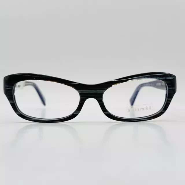 MIKLI LUNETTES FEMME Ovale Noir Gris Flex Branches Mod. A01010 B0D6 Alain Neuf EUR 175 54 PicClick FR