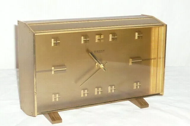 Alte Kienzle automatic Schrankuhr Uhr clock Tischuhr Kaminuhr Stiluhr Messing 50