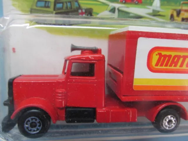 Matchbox Superfast TP-24 Container Truck Red / ERROR No Windows In Cab