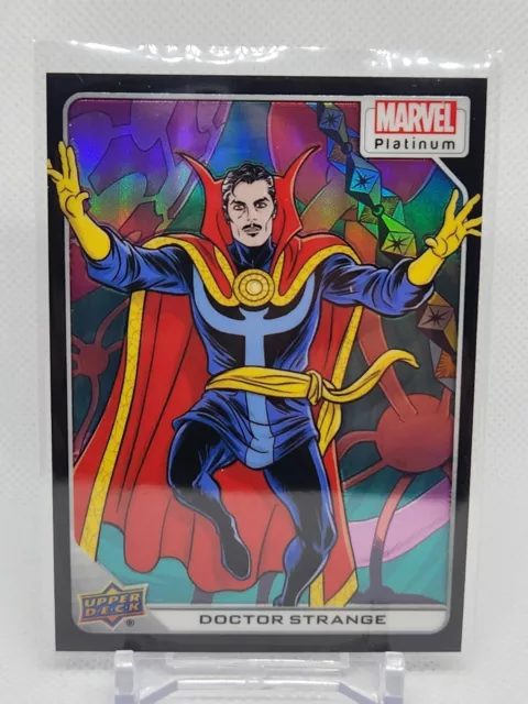 Doctor Strange 2023 Upper Deck Marvel Platinum Black Rainbow Parallel #100