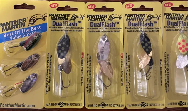 SPINNER BAIT FISHING Lures 10 Piece Kit+handy tackle box(A) $10.99