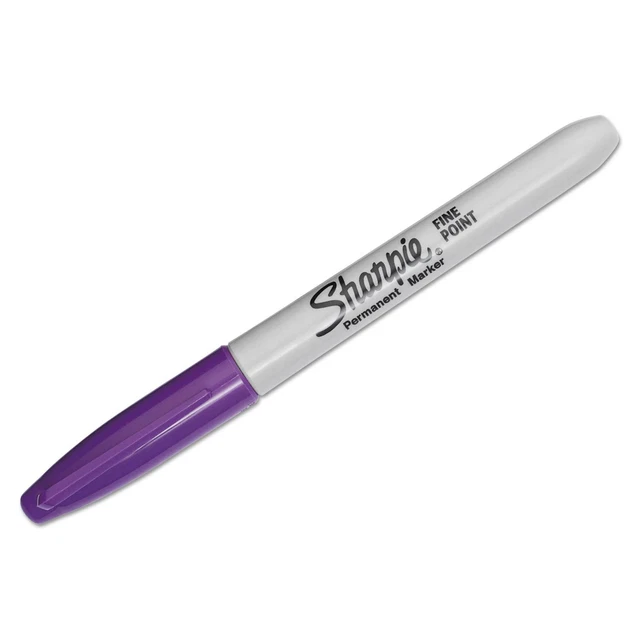 30008 Fine Point Permanent Marker Purple Dozen