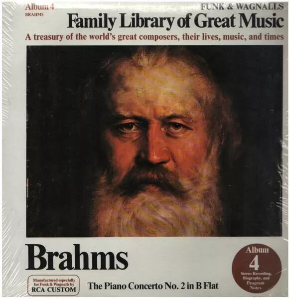 LP Johannes Brahms The Piano Concerto No. 2 In B Flat NEAR MINT RCA Custom