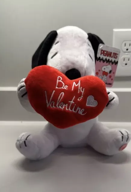 Brand New Snoopy Peanuts  “Be My Valentine” Plush Valentines 2024 Fast Shipping